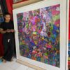 Custom Frame Lukisan Seniman Pak Indi