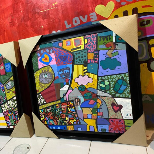 Pigura Minimalis Kolam Double