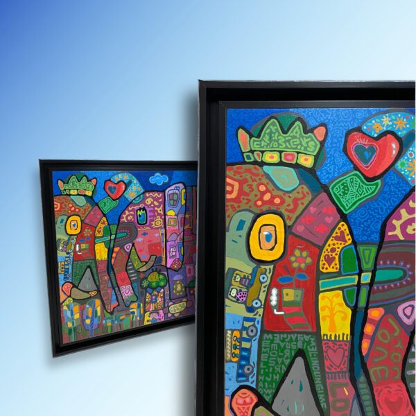 Pigura Minimalis Kolam Double